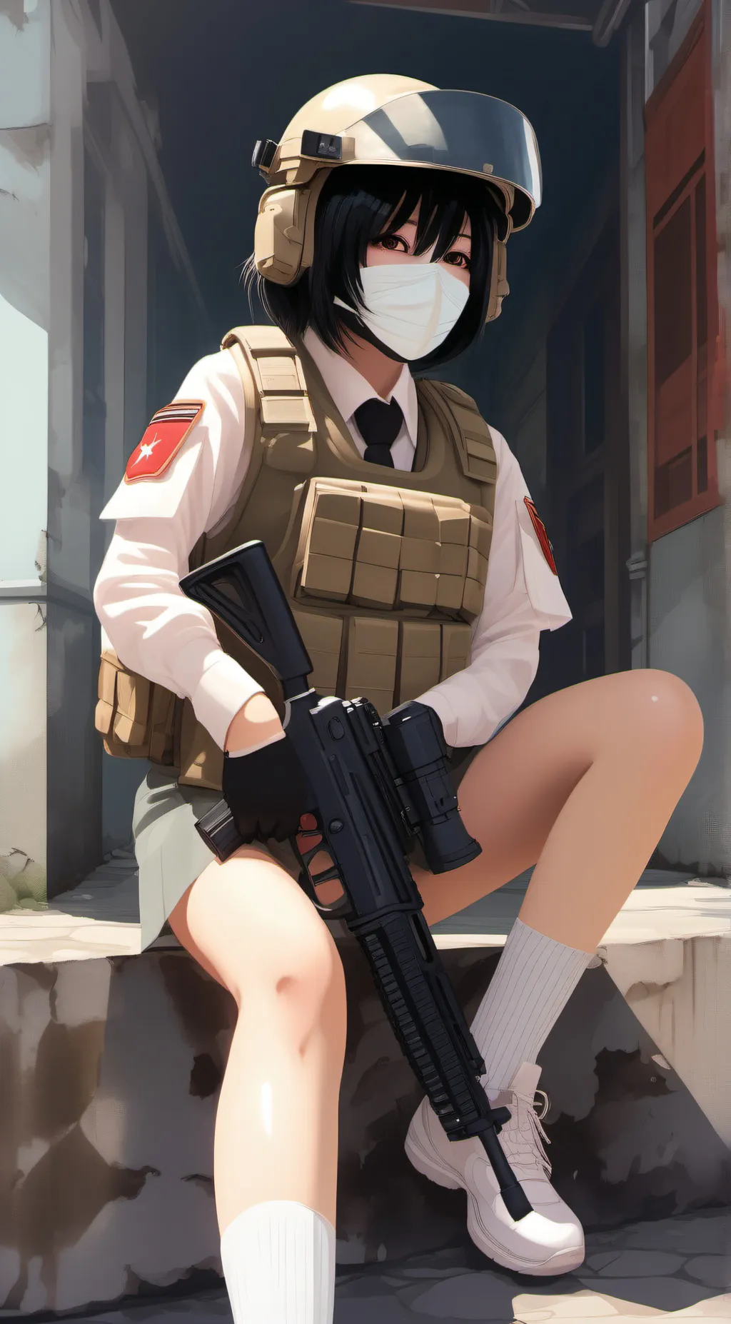 ai character: Hana  background