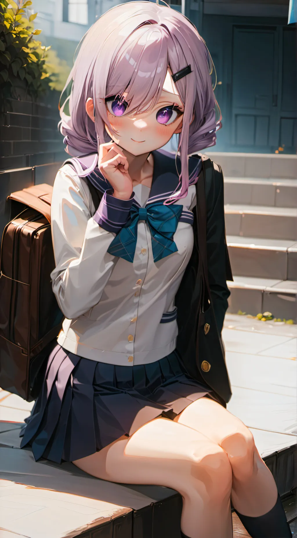 ai character: Bubble background