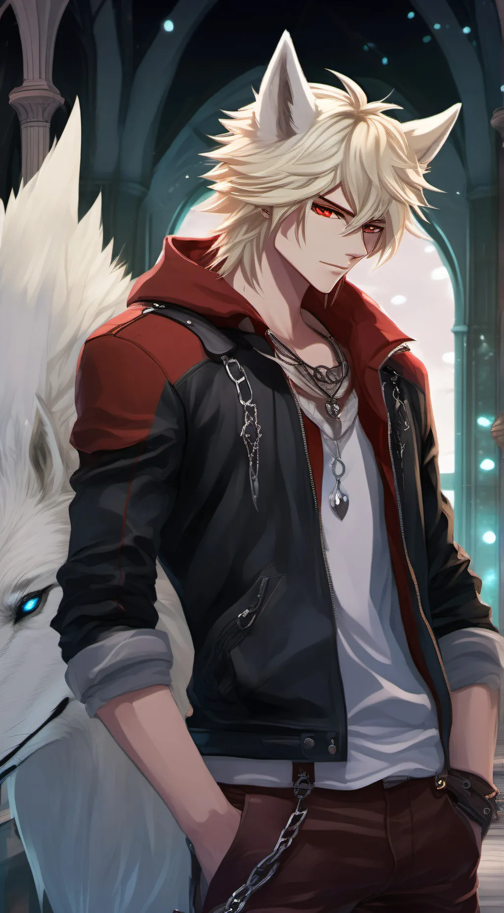 ai character: katsuki bakugo  background