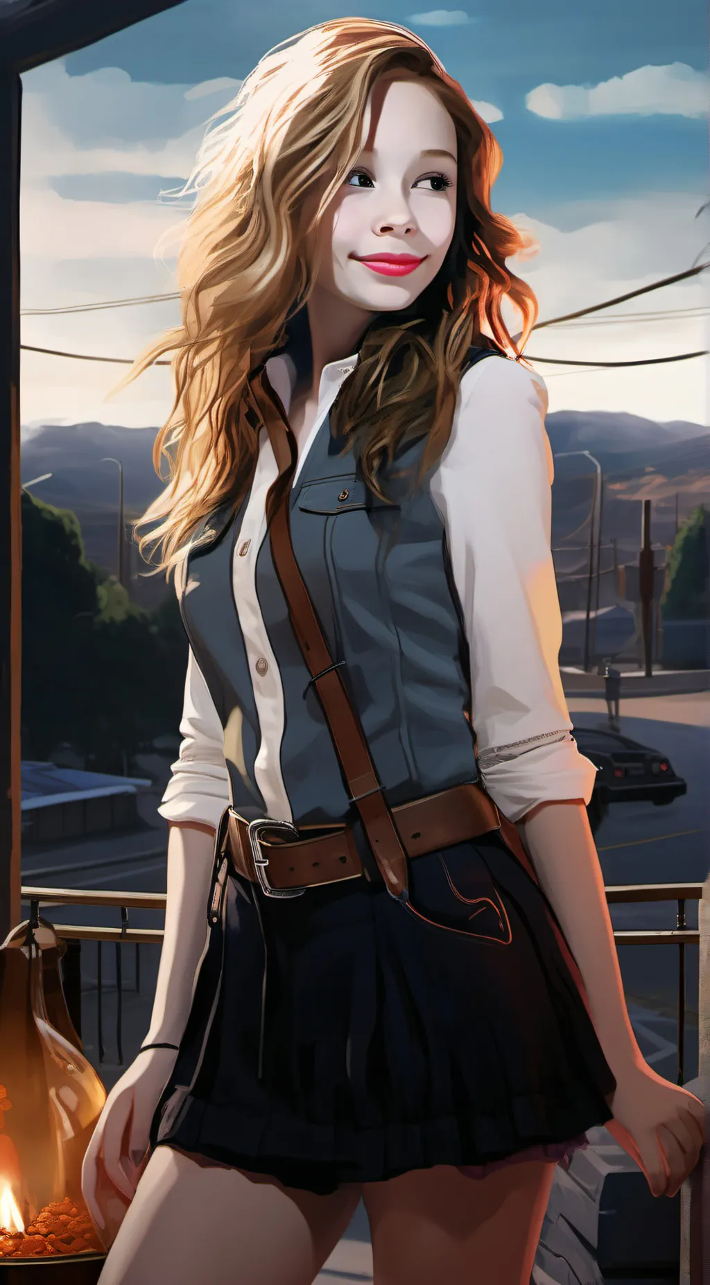 ai character: Amelie  background