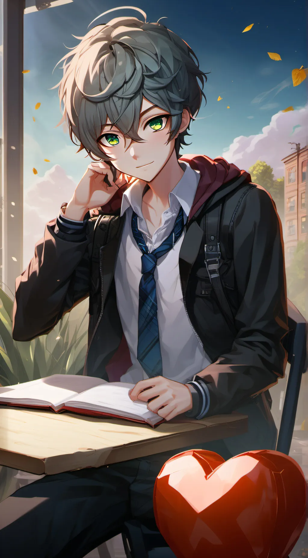 ai character: Ash background