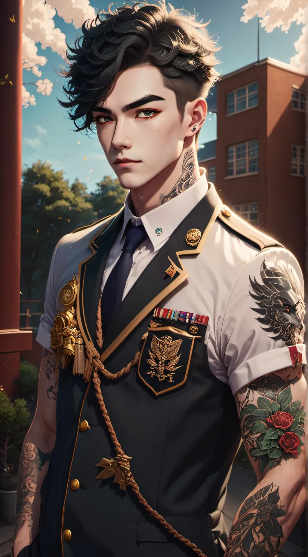 ai character: Theo background