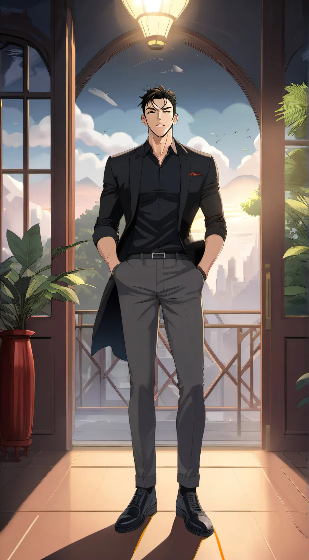 ai character: ♠️🖤Kai🖤♠️ background