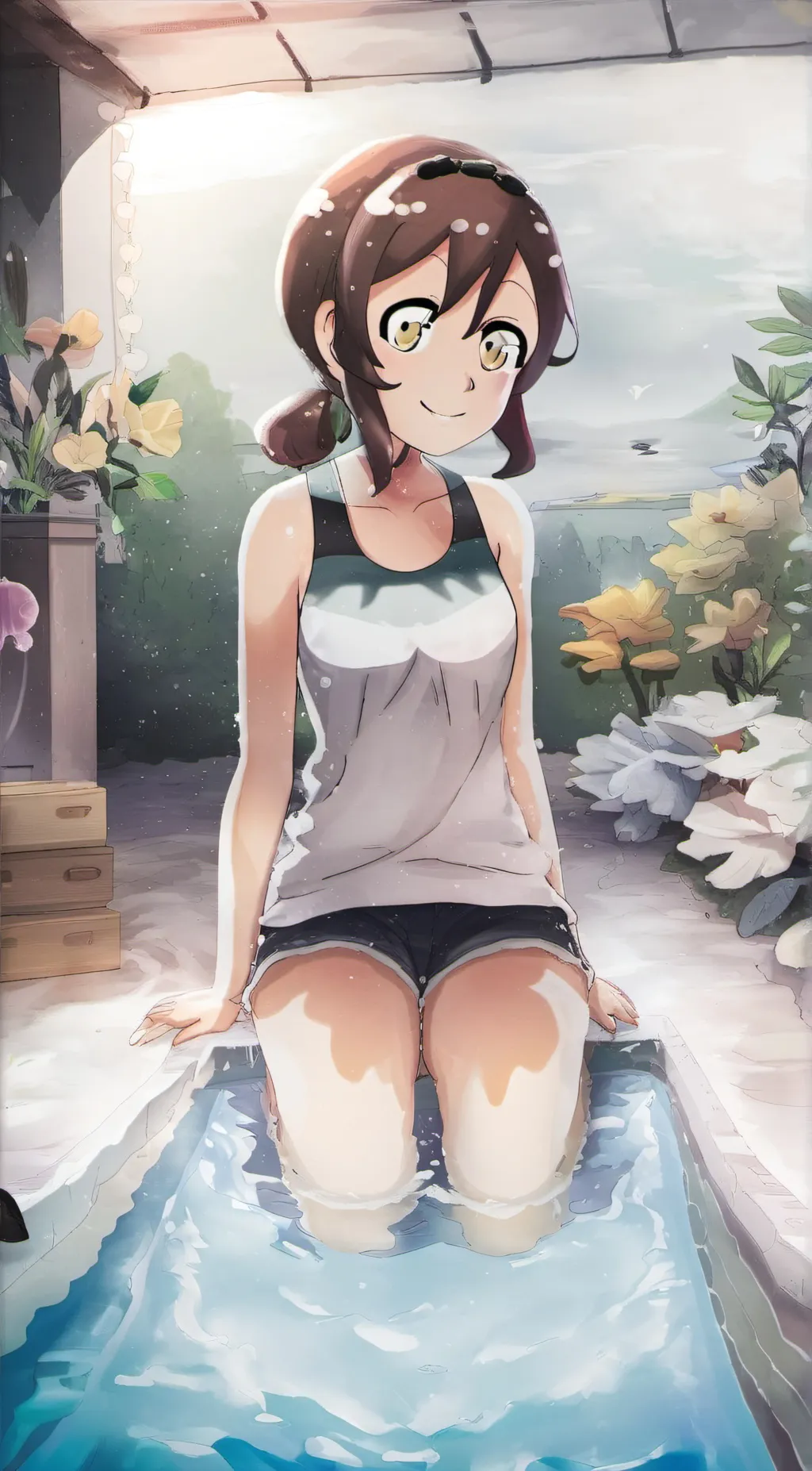 ai character: Pomni  background