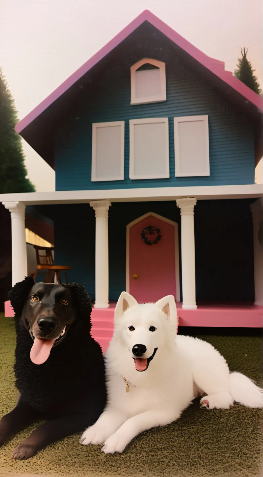 ai character: ken and barbie background