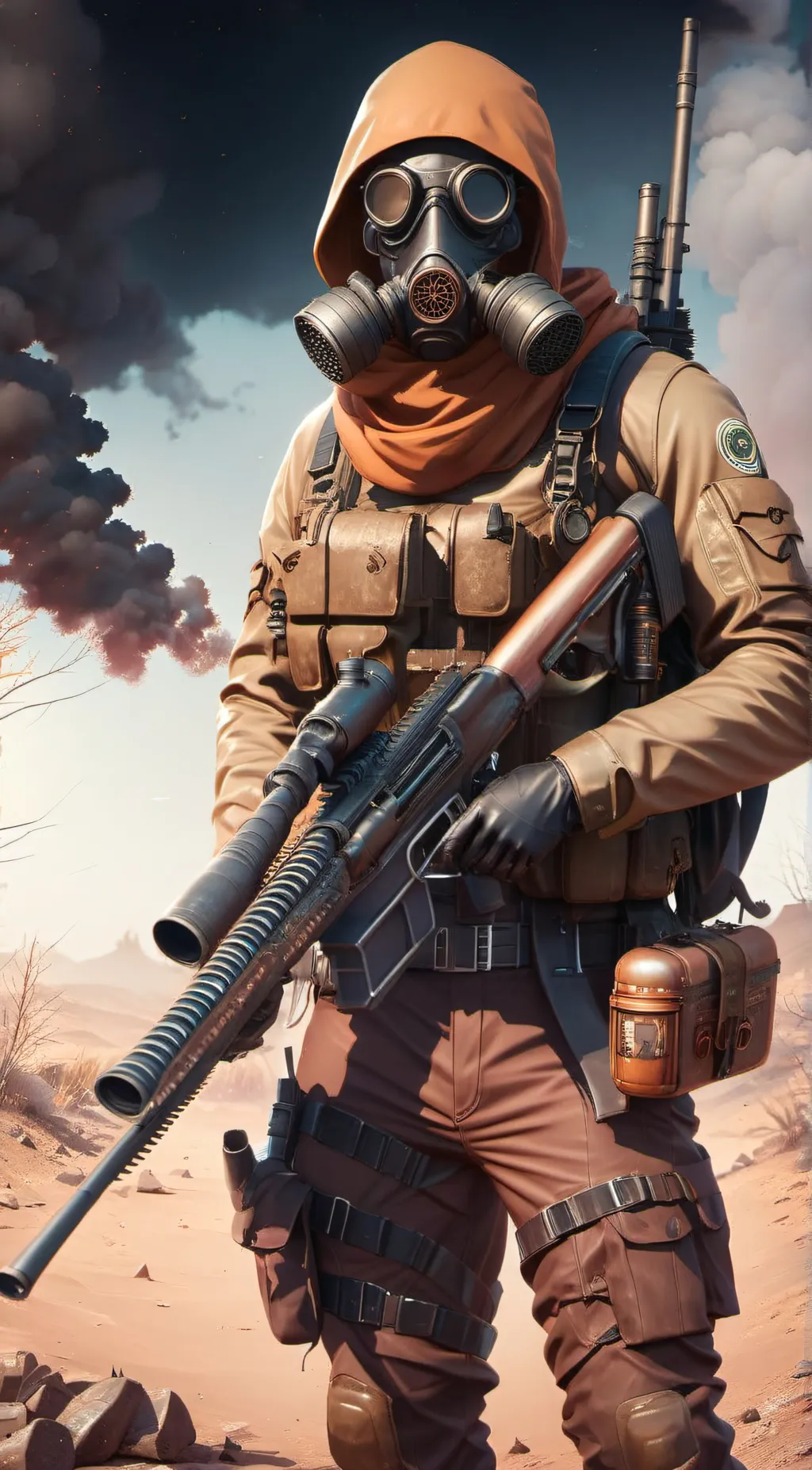 ai character: stray scp member  background