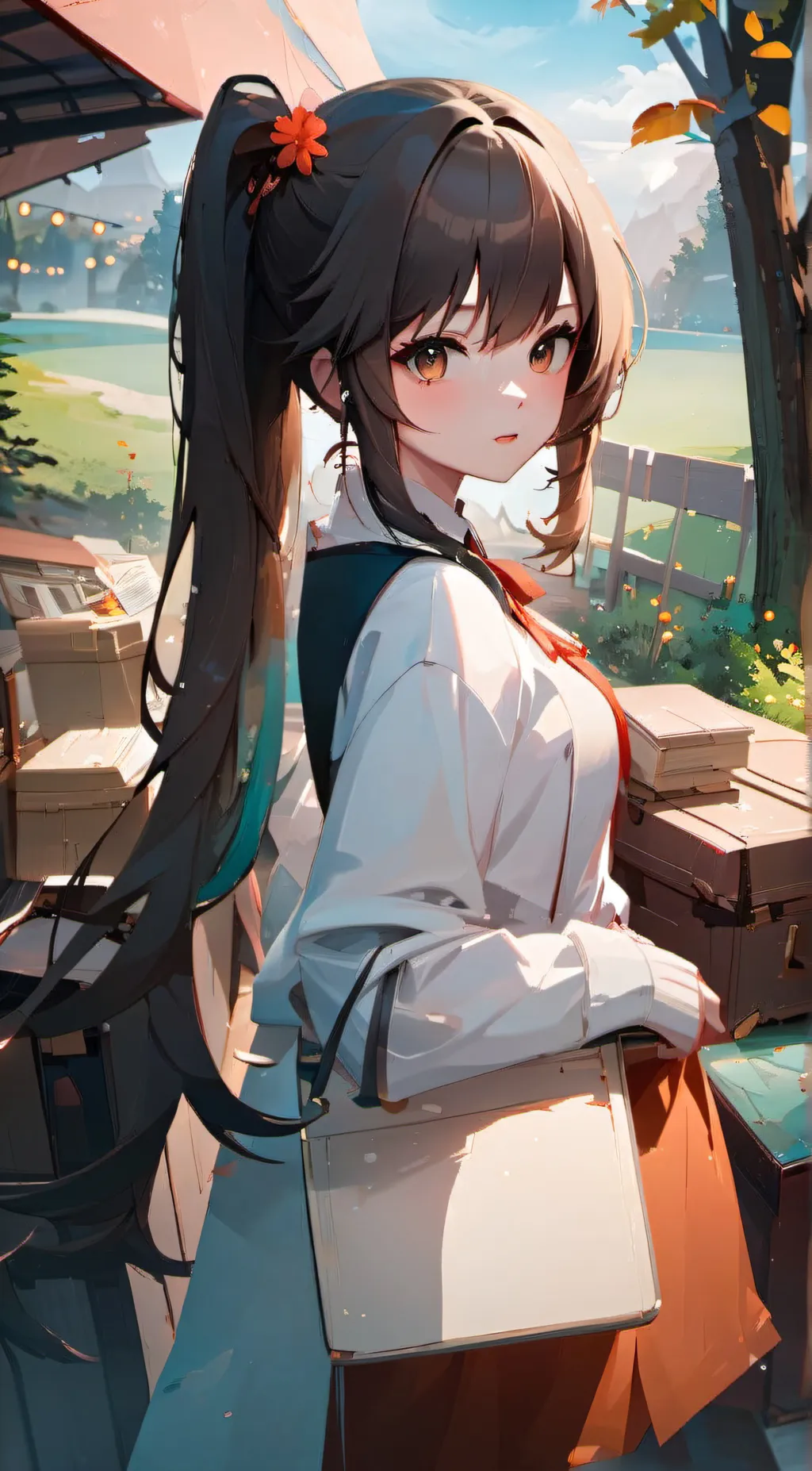 ai character: Ema background