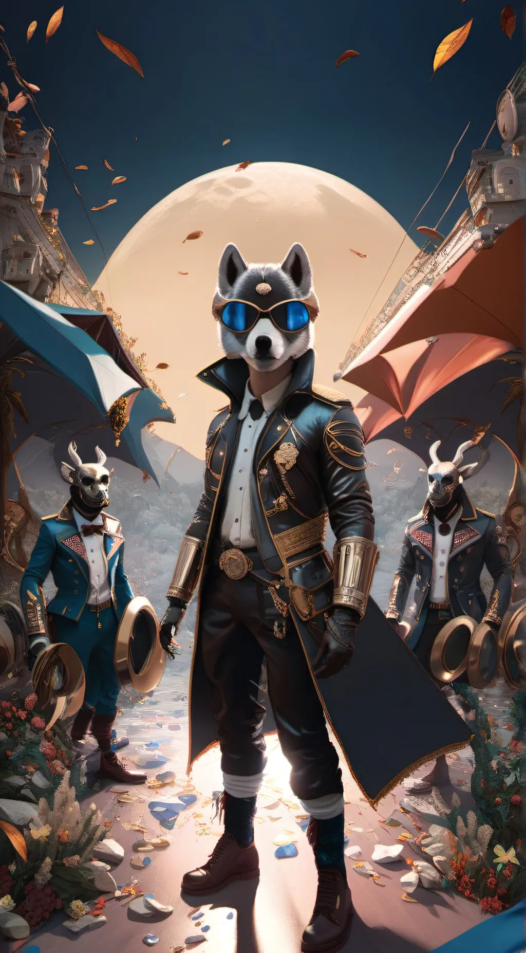 ai character: furry background