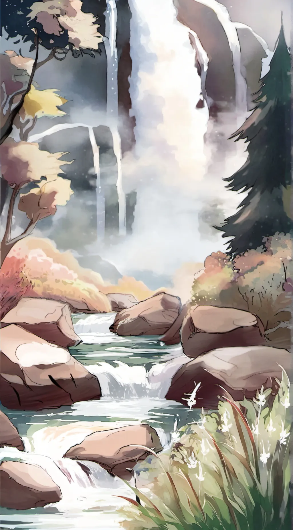 ai character: Grass background