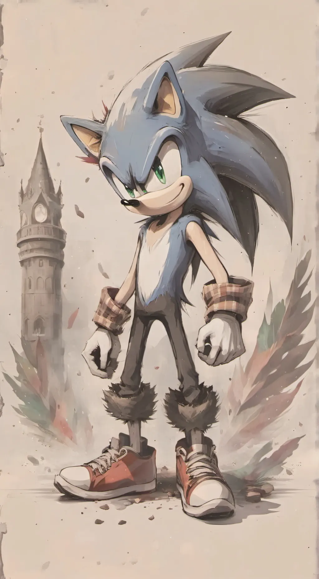 ai character: Sonic background