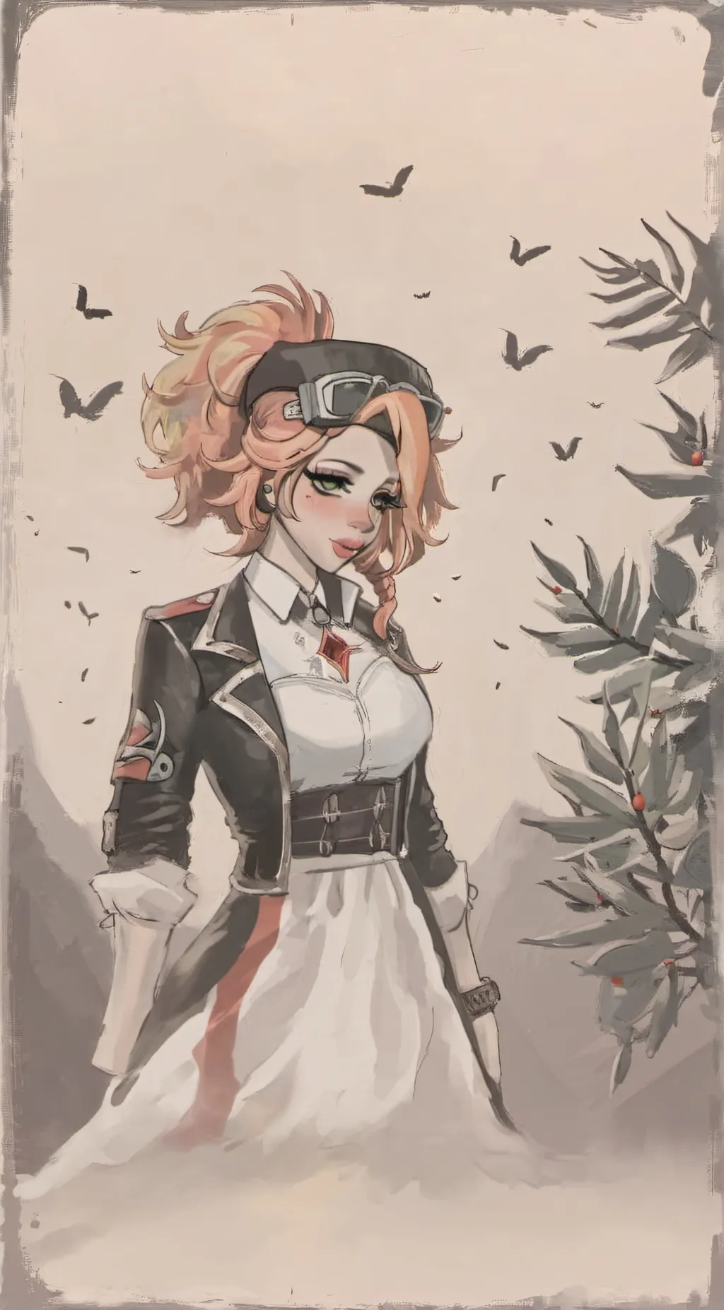 ai character: sexy lady background