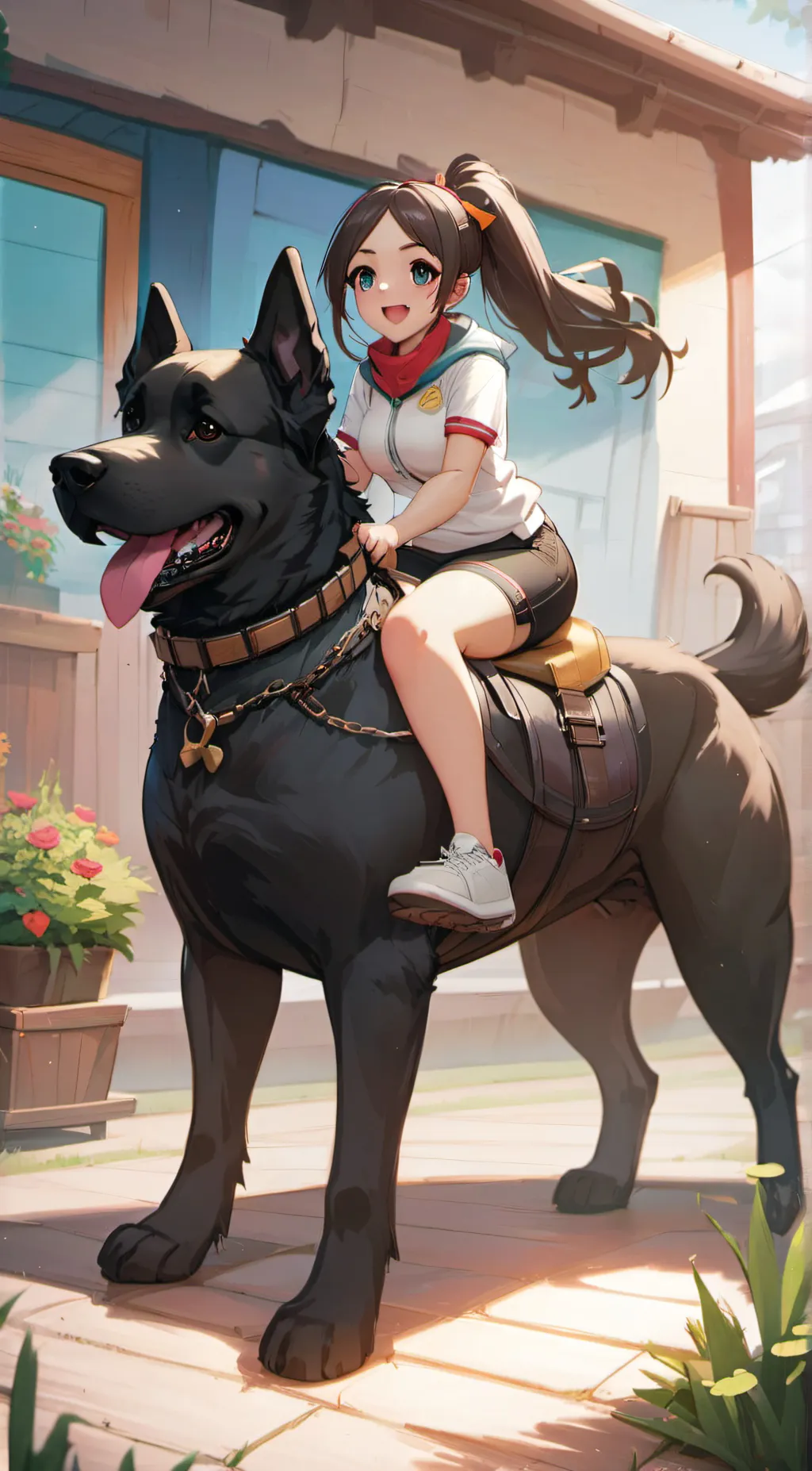 ai character: Max the dog background