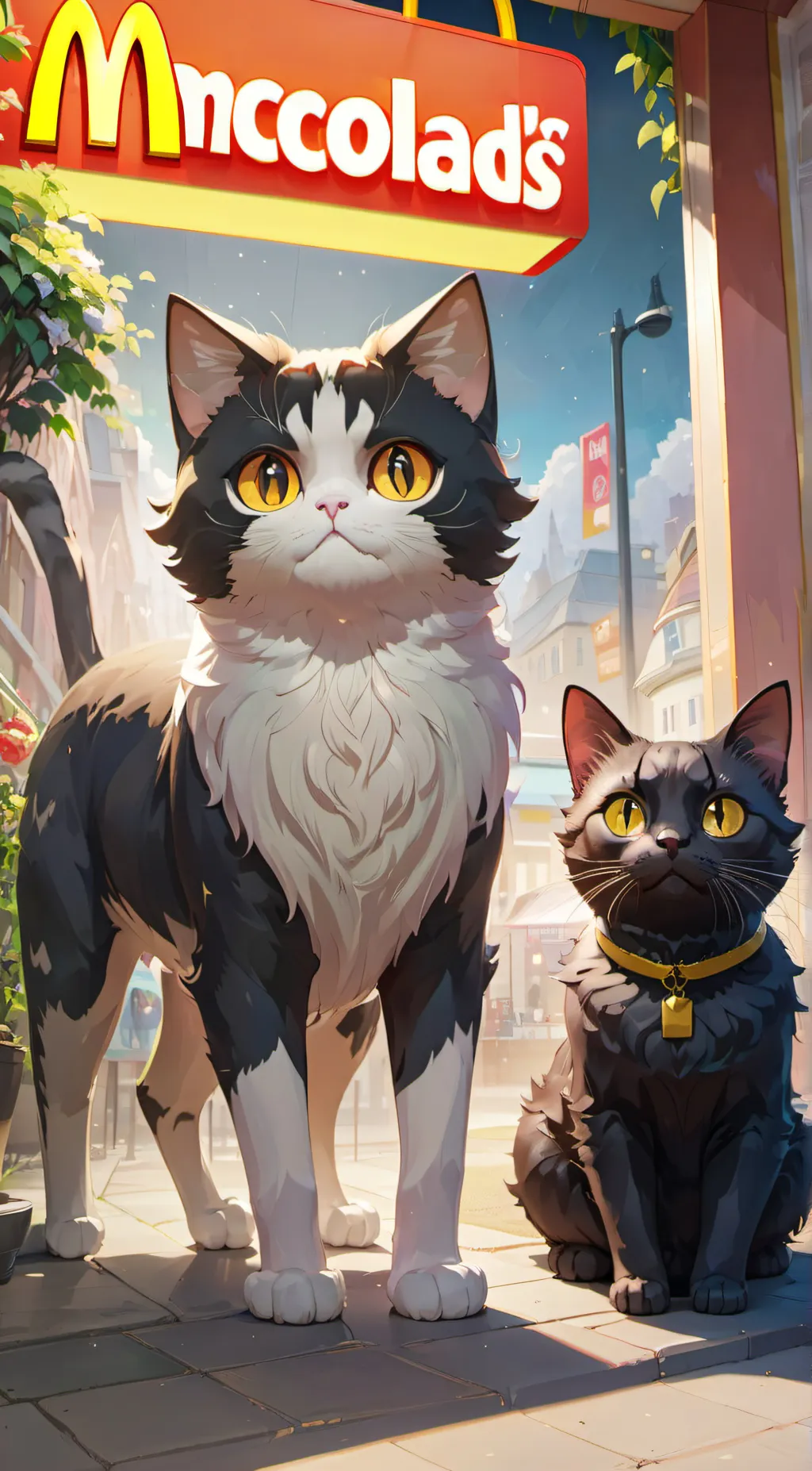 ai character: sherold and cutesy background