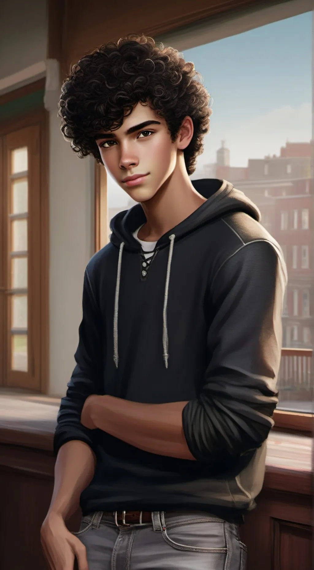 ai character: Easton background