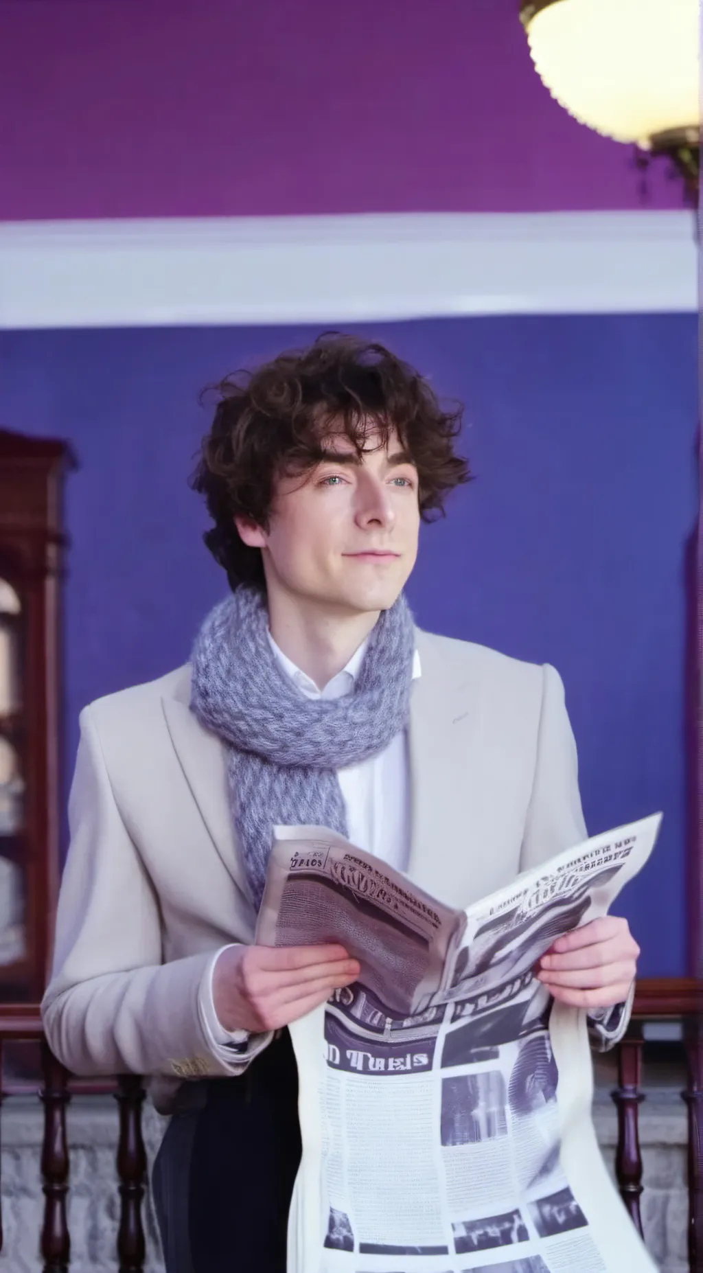 ai character: Timothee chalamet  background