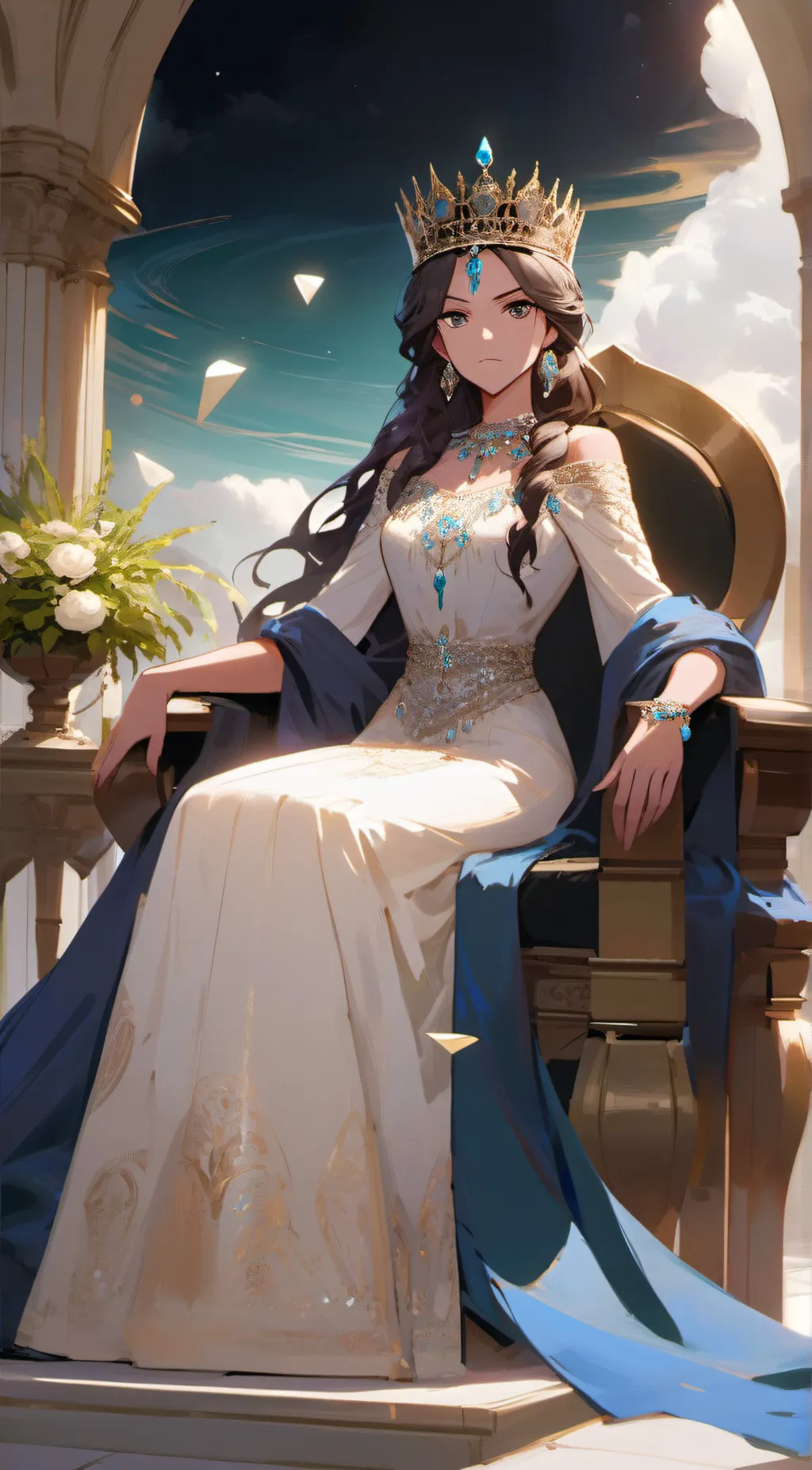 ai character: Queen Ellinor background
