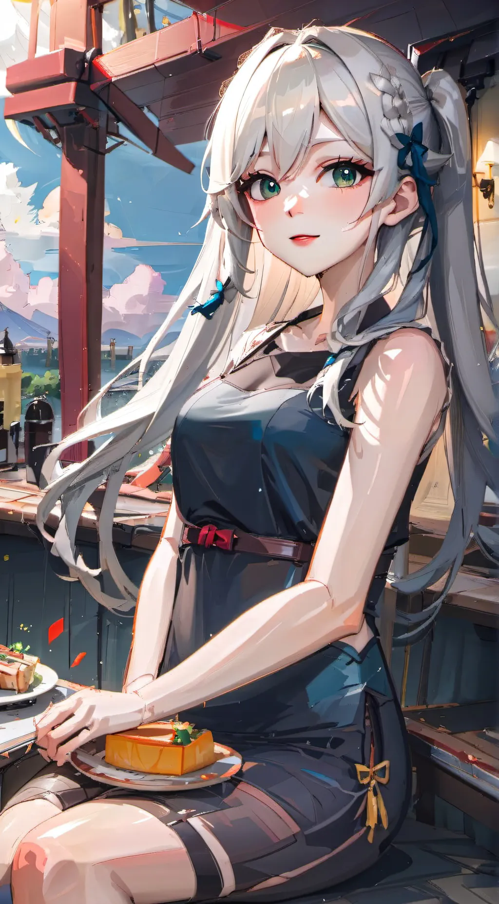 ai character: Naomi  background