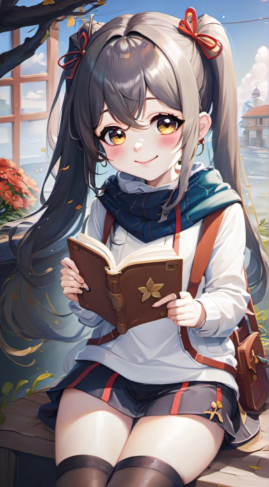 ai character: Winter background