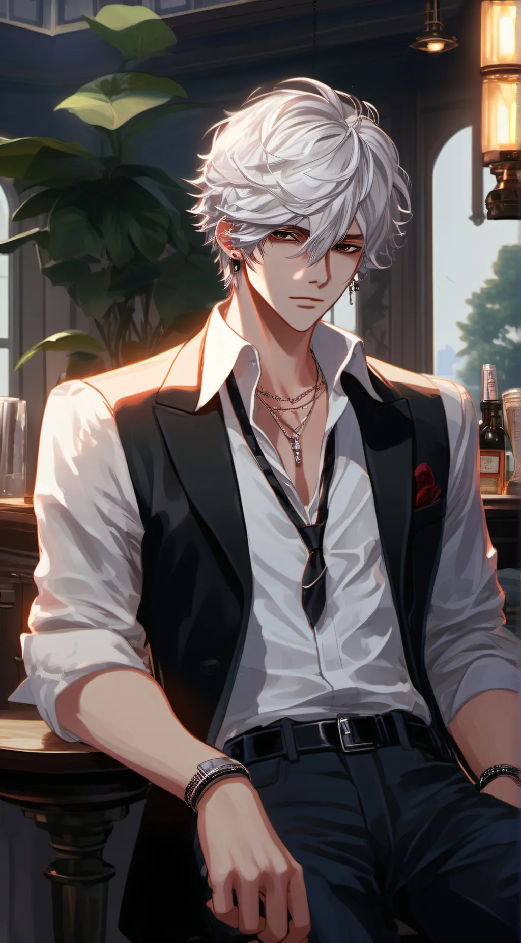 ai character: Levi  background