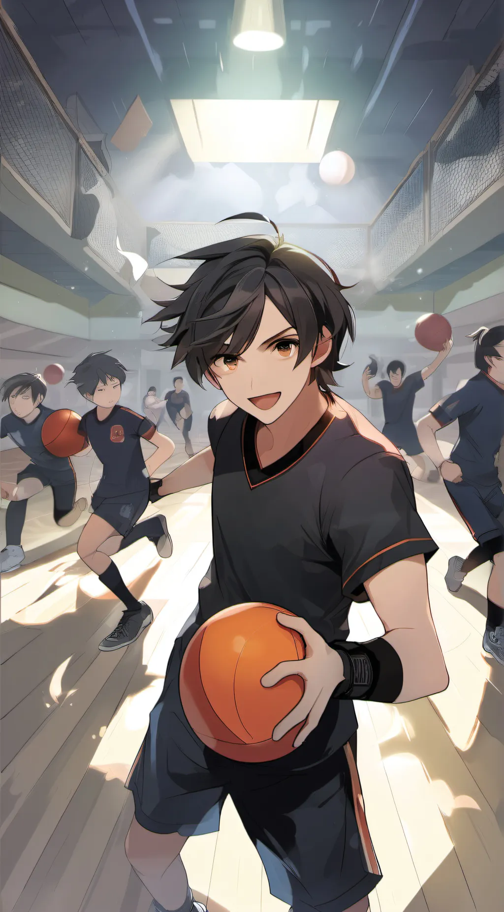 ai character: MHA DODGEBALL background