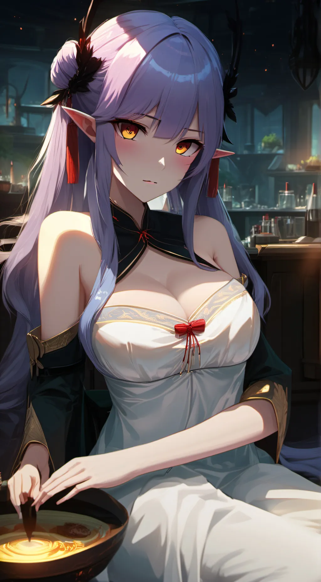 ai character: lily cute background