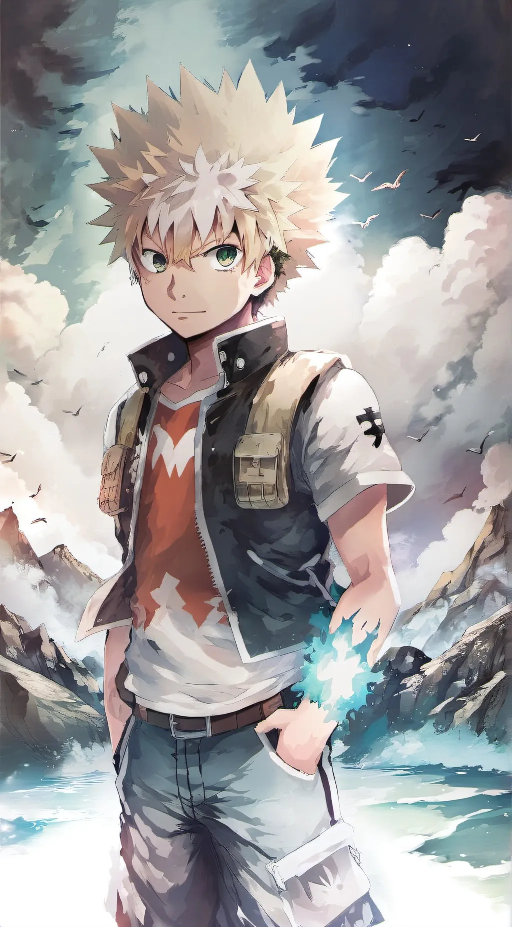 ai character: bakugou background