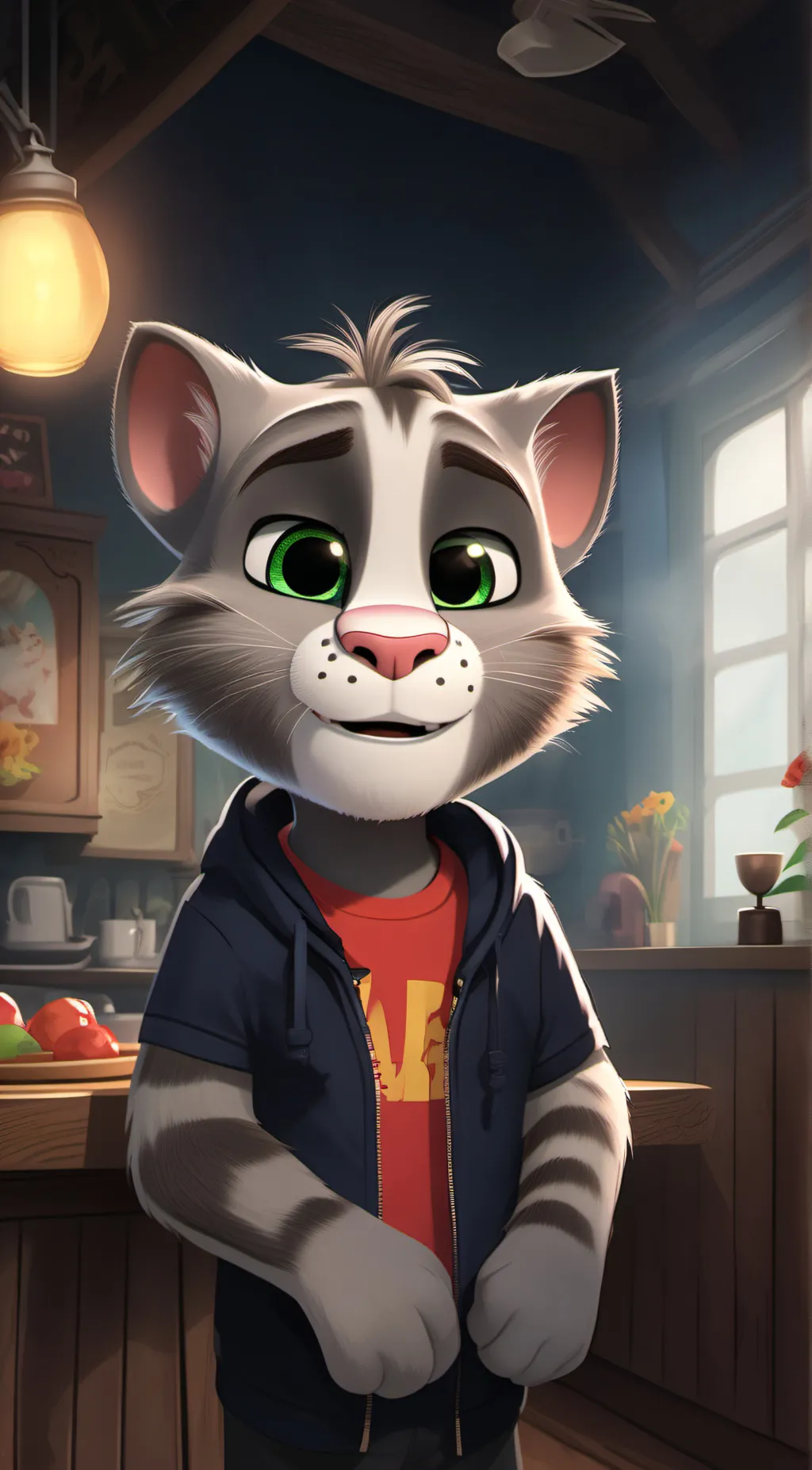 ai character: angela background