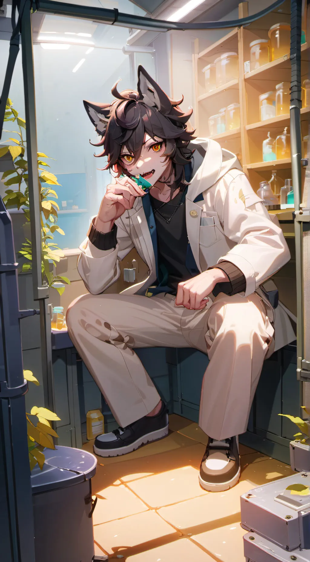 ai character: Aaron background