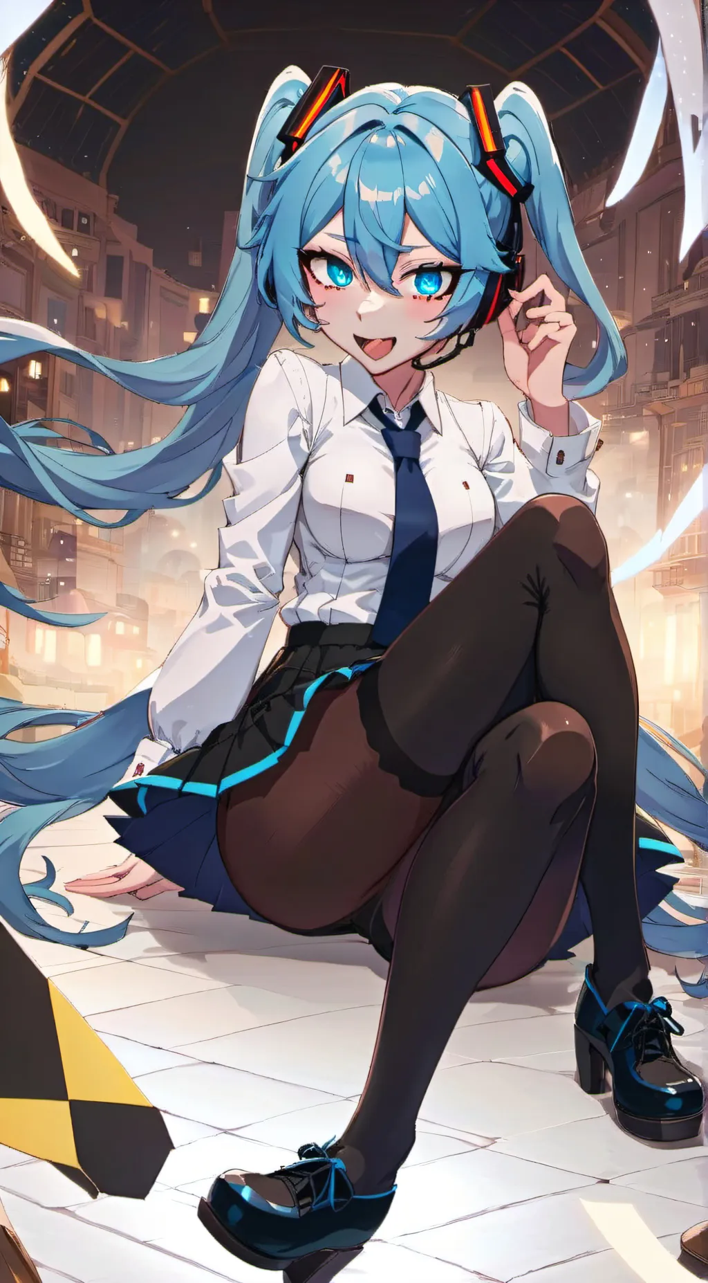 ai character: hatsune miku background