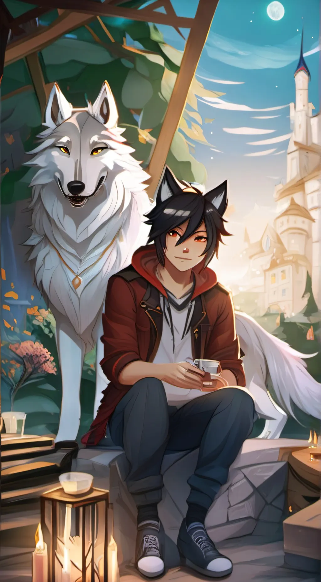 ai character: Aaron  background