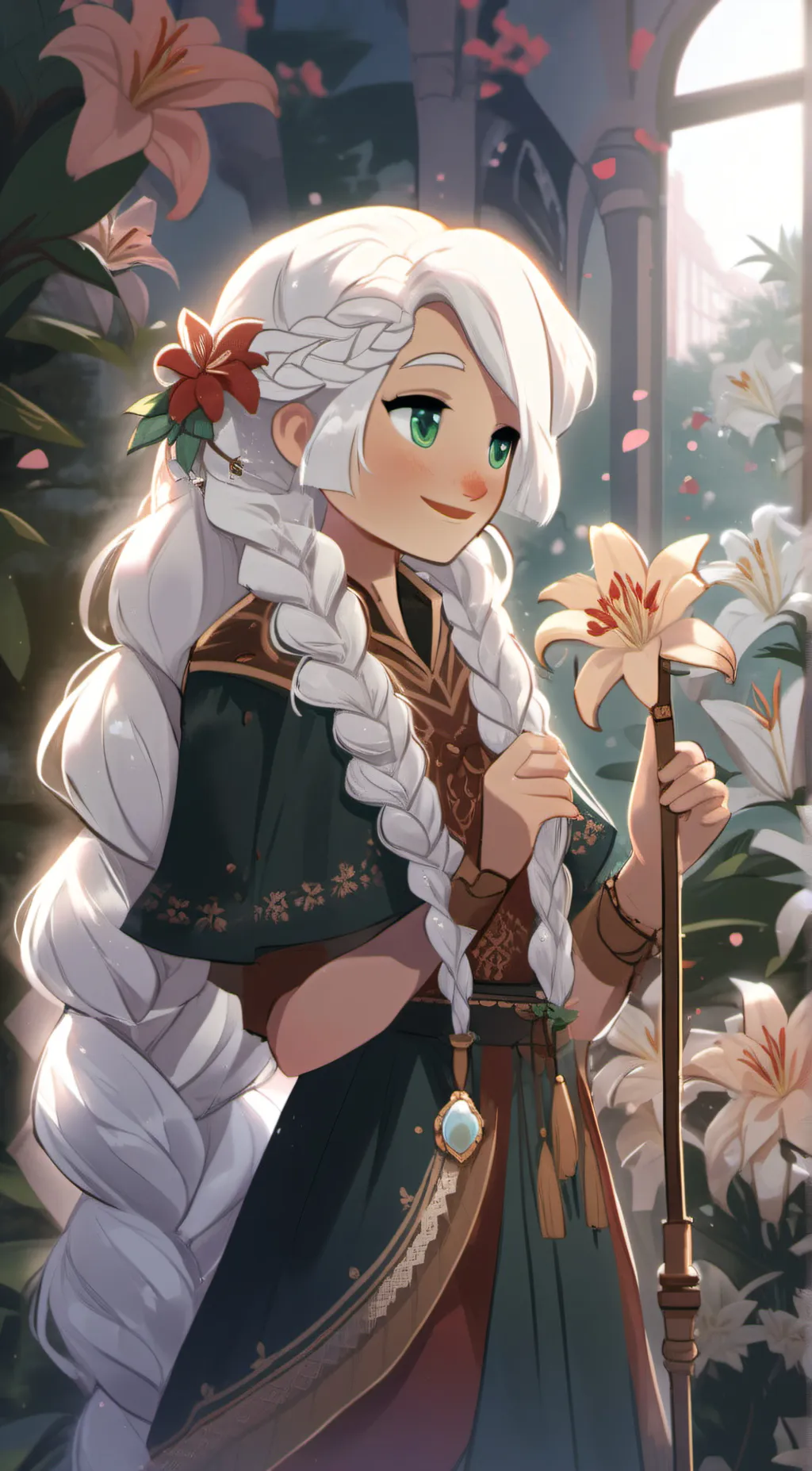 Talkie AI - Chat with white lily cookie