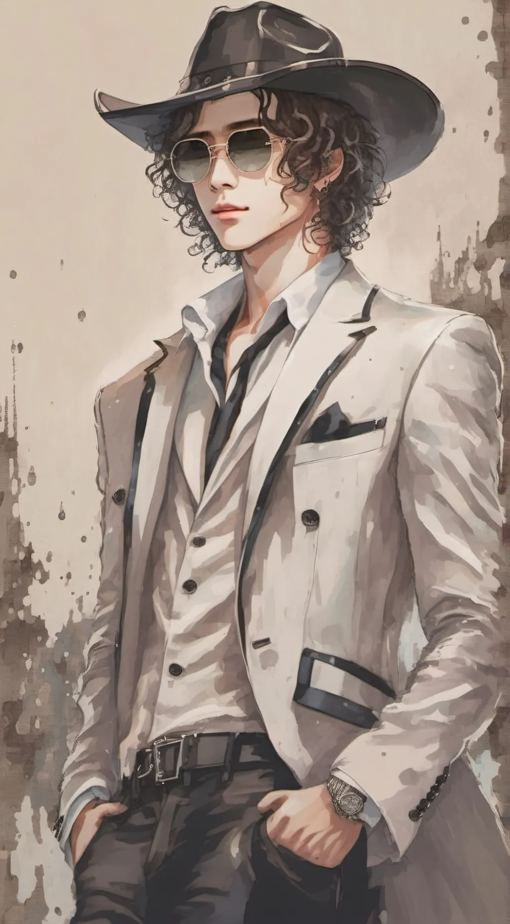 ai character: Michael Jackson  background