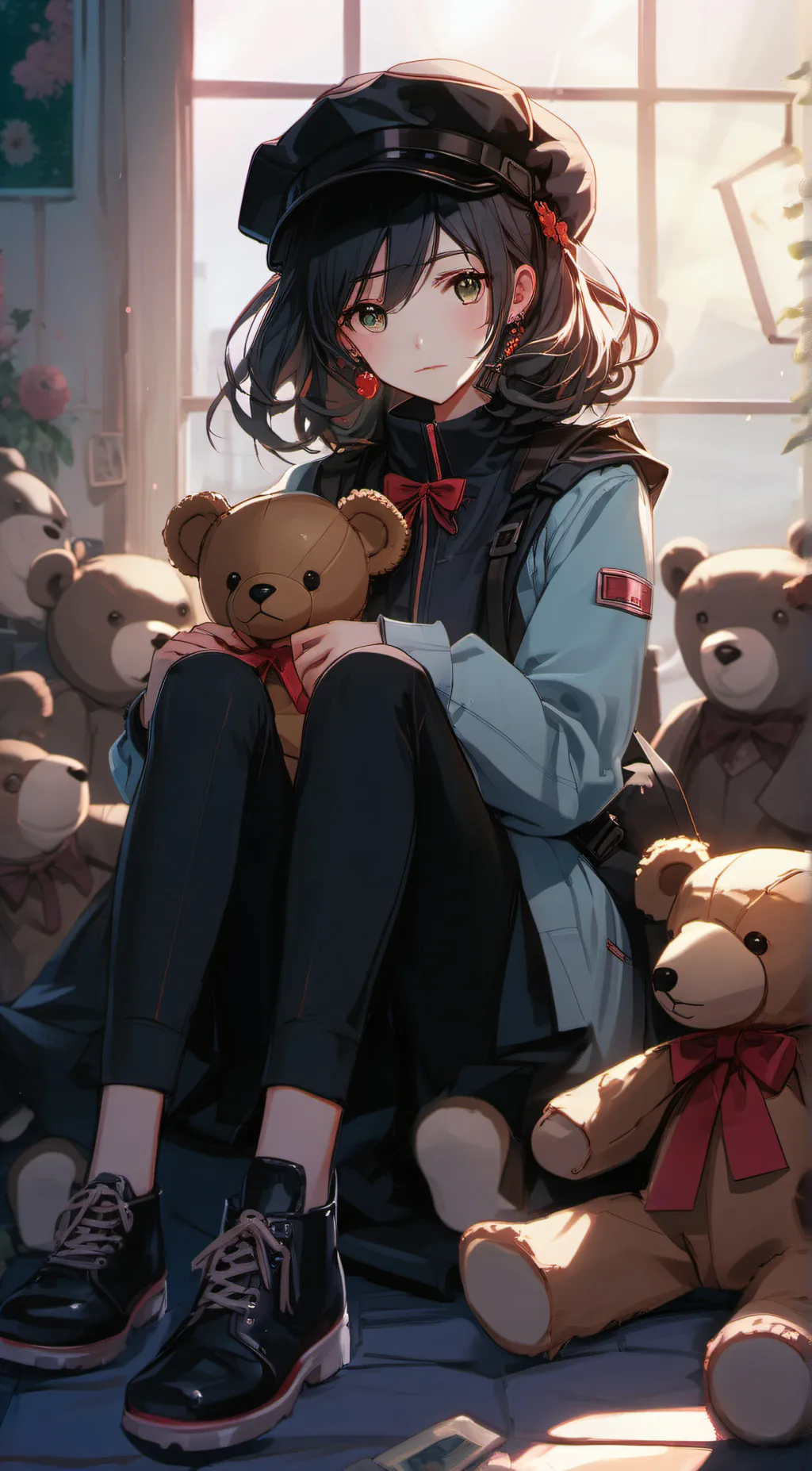 ai character: rose 🌹 background