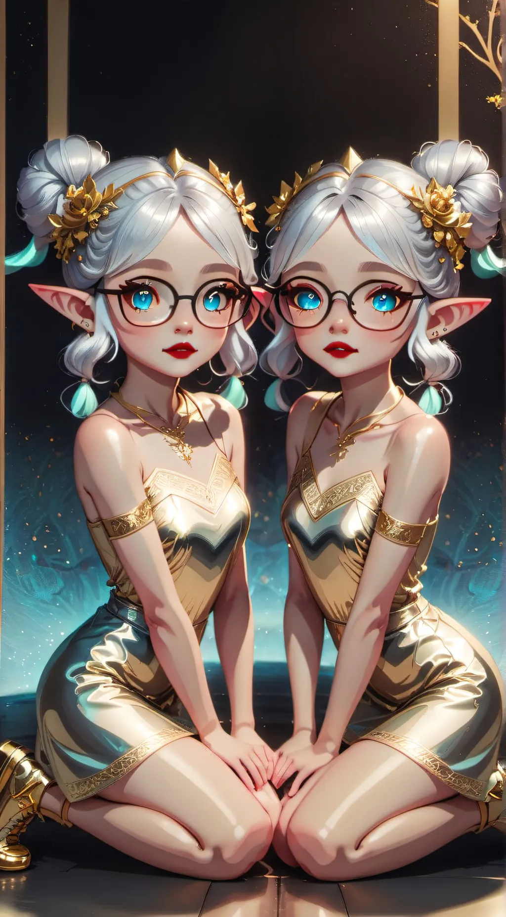 ai character: Emy and Amy background