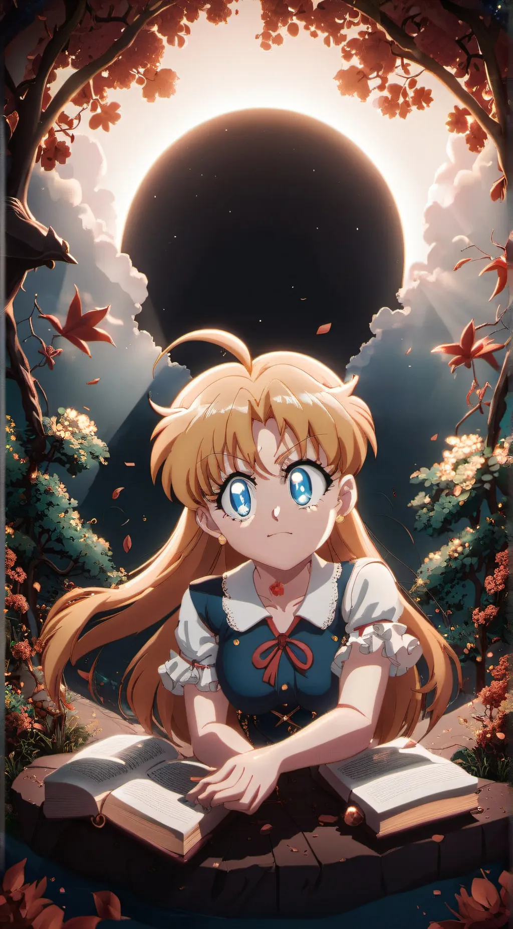 ai character: Usagi Tsukino background