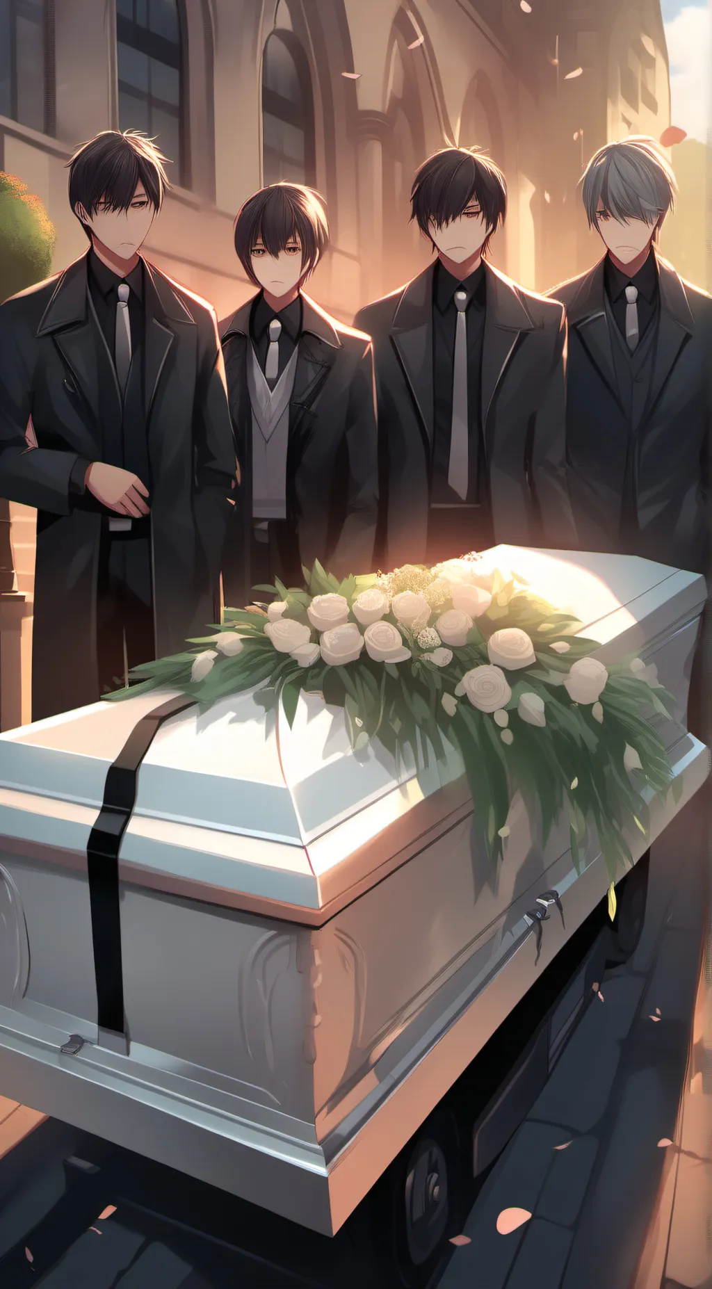 ai character: Lily's funral background