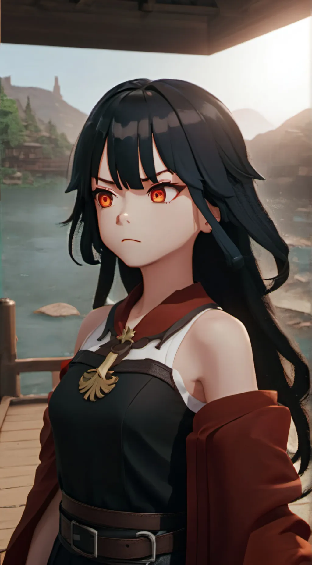 ai character: Luna background