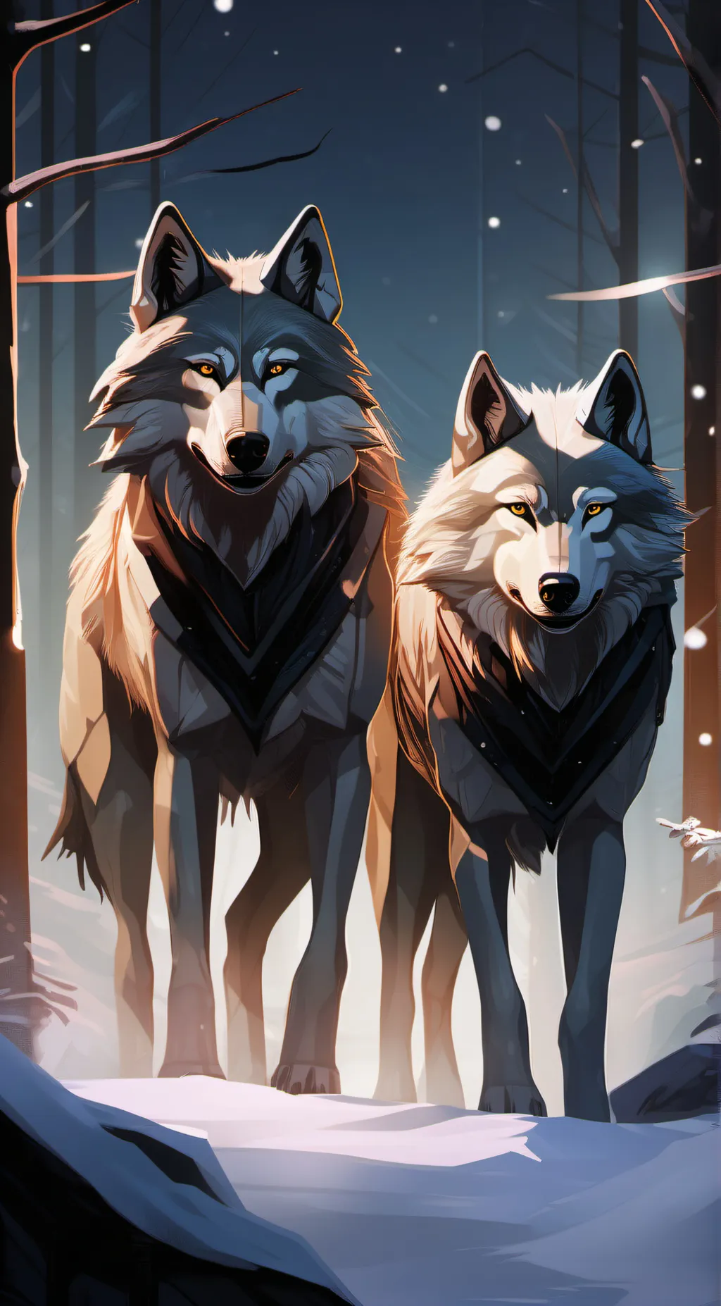 ai character: Abbie & Duncan background