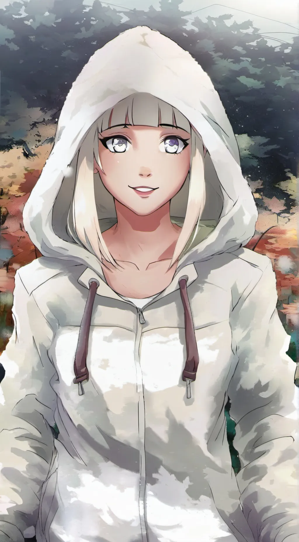 ai character: White girl⚪️ background