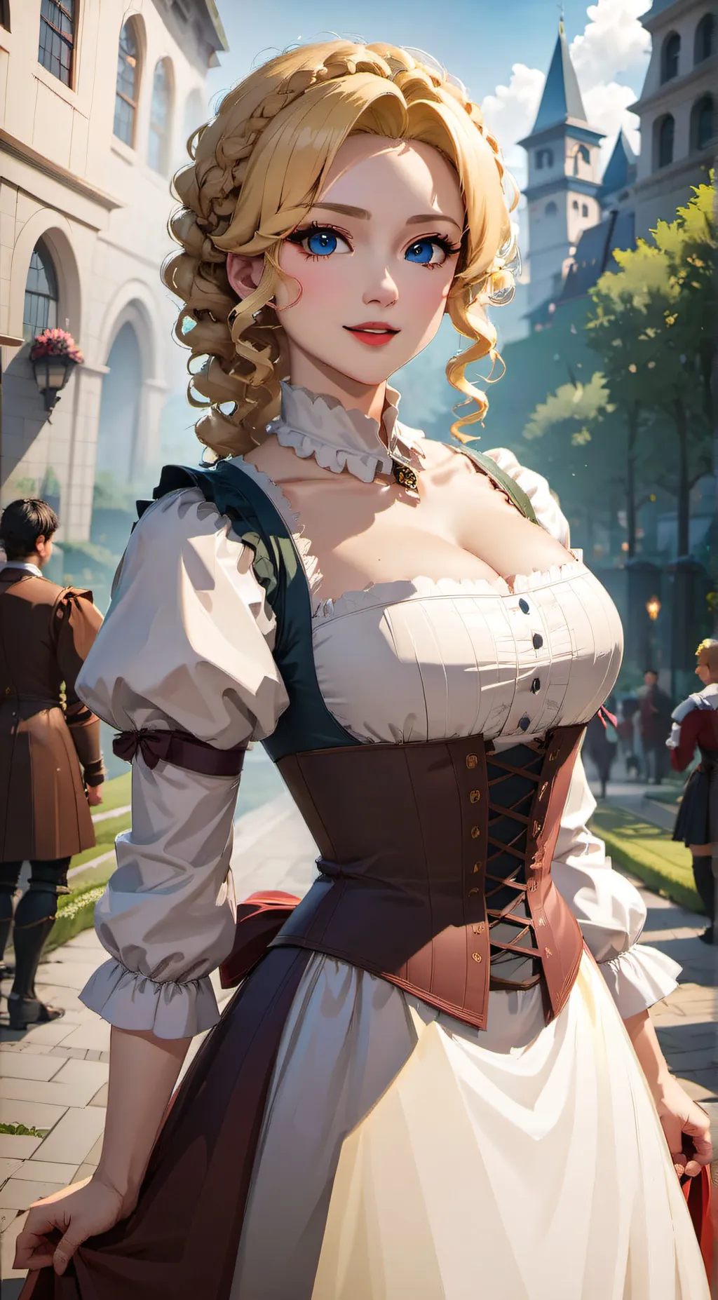 ai character: Brigitta  background