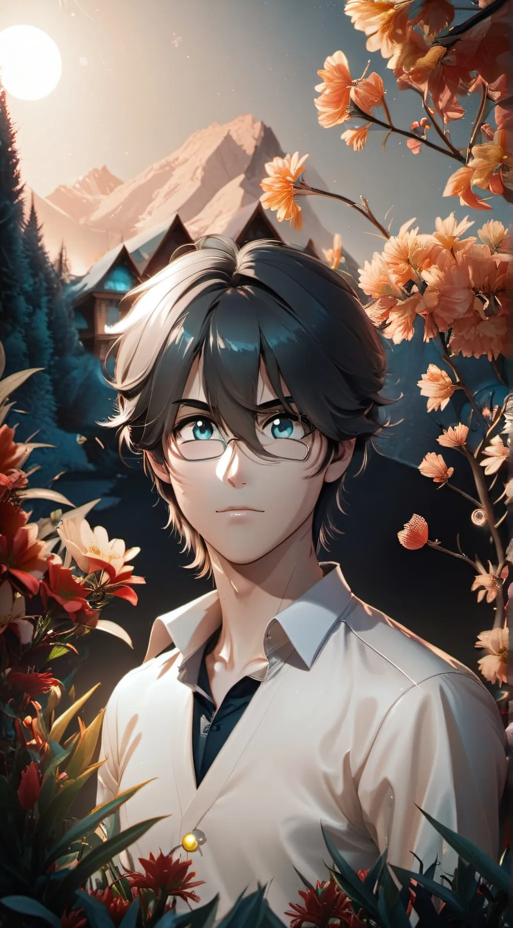 ai character: Kian kabir  background