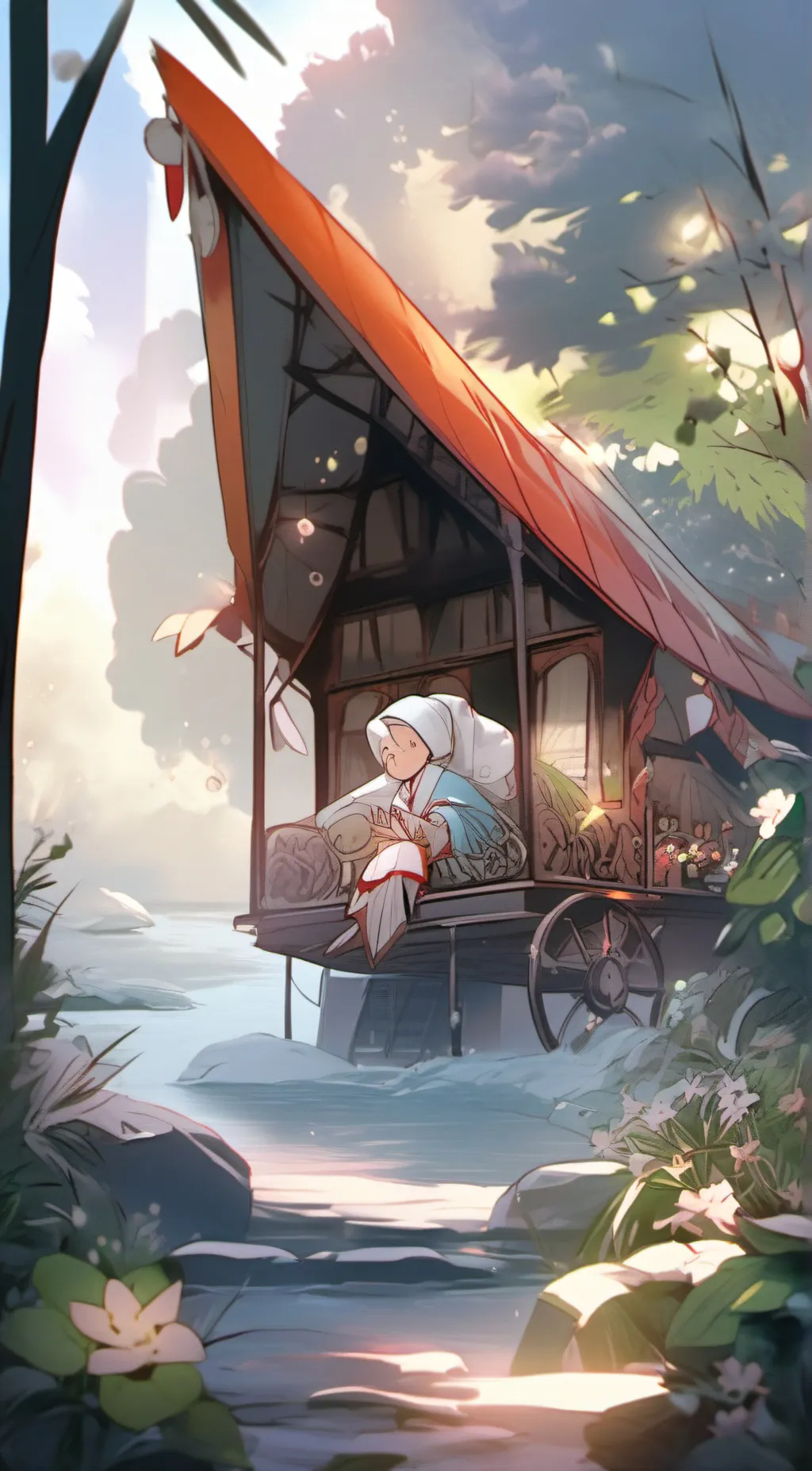 ai character: Cute Girl background