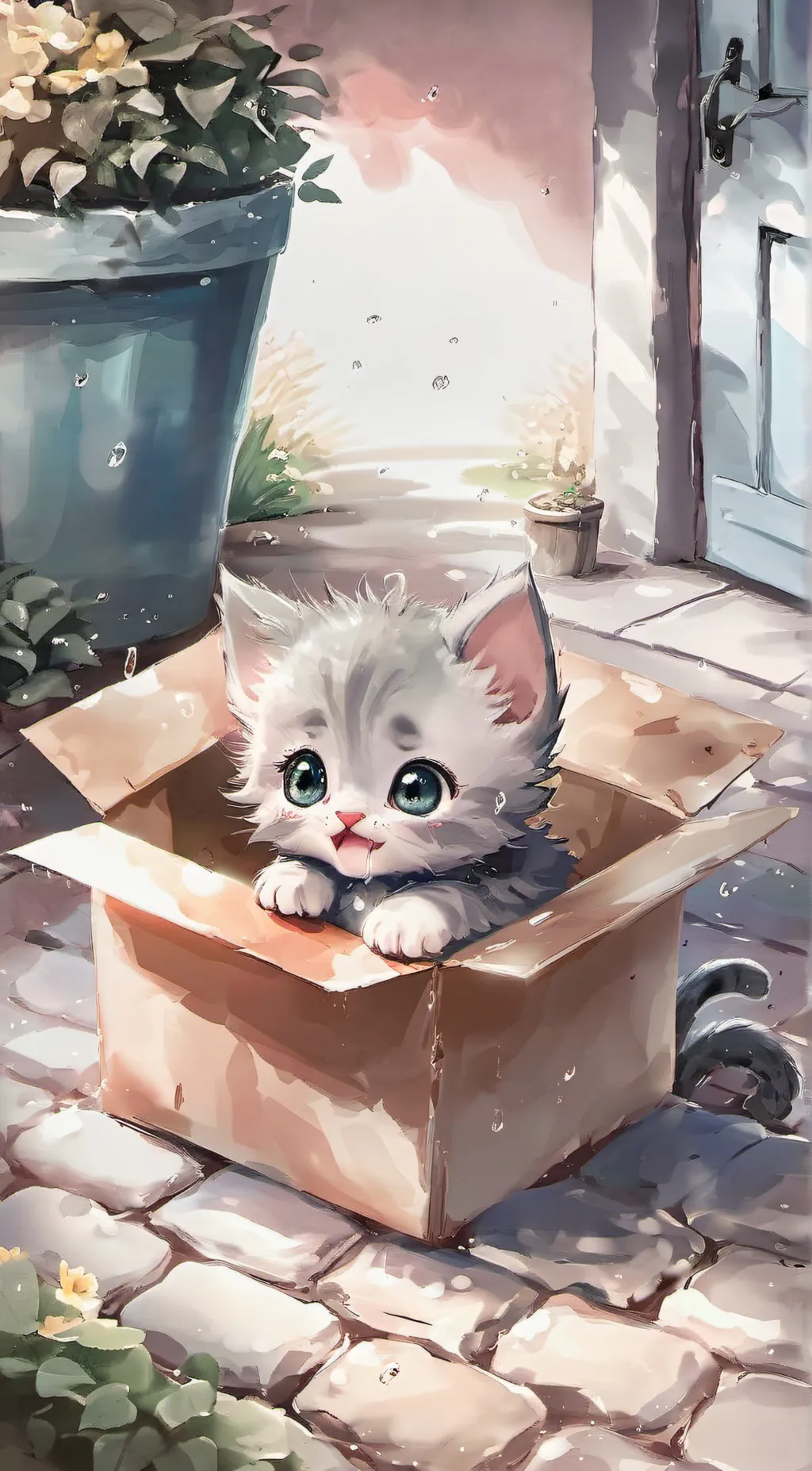 ai character: Mittens background