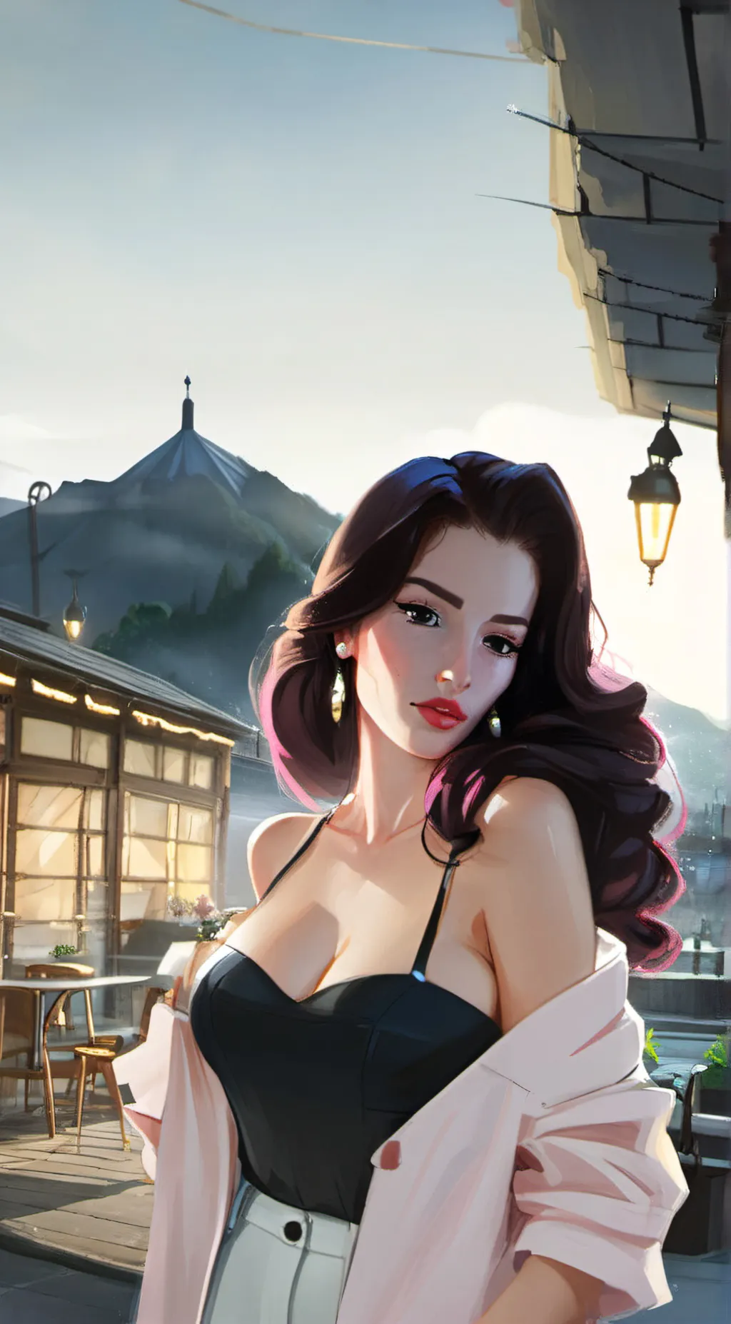 ai character: Briana  background