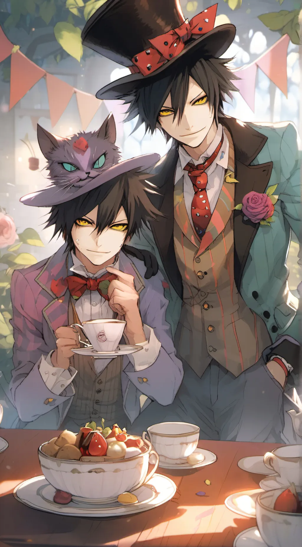 ai character: Twiddle Dee & Dum background