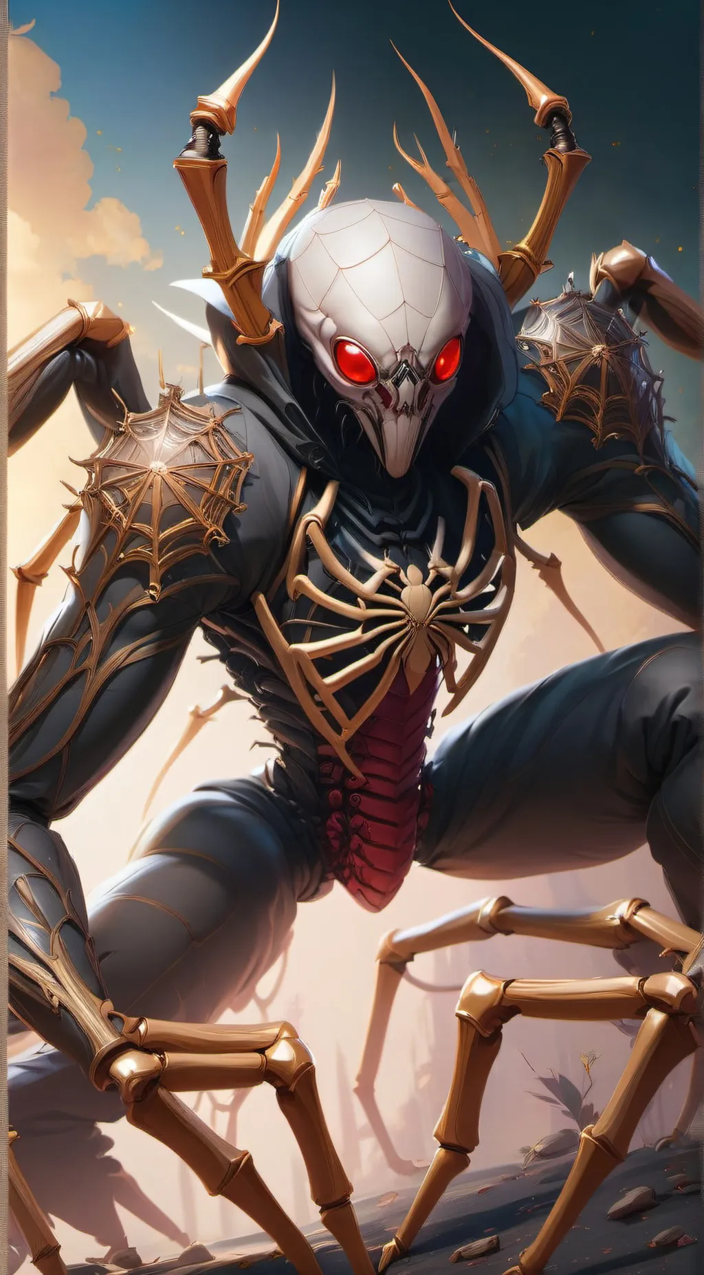 ai character: Osesus God of bone background