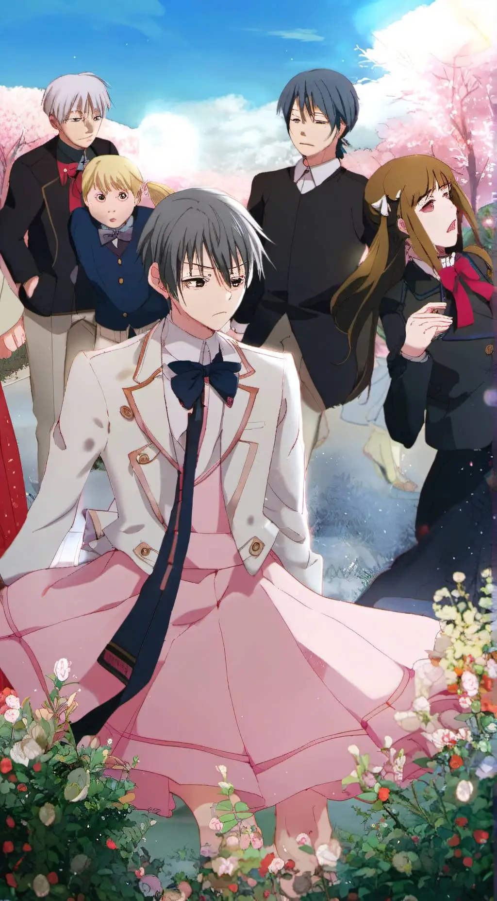 ai character: Yuki with a dress background