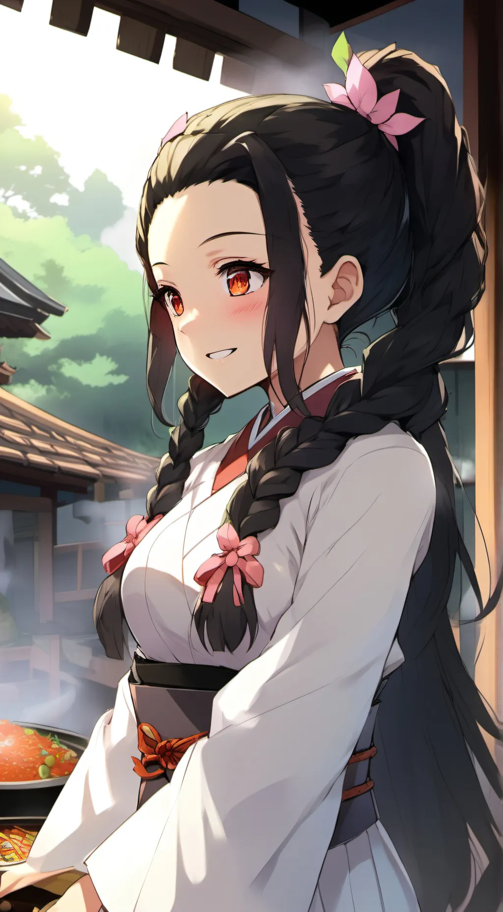 ai character: Nezuko background