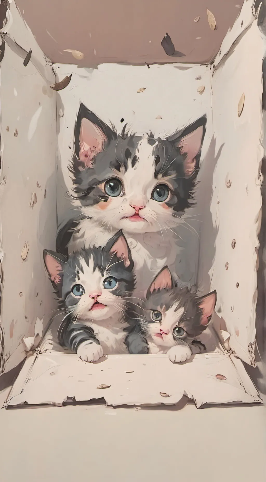 ai character: Mama cat background