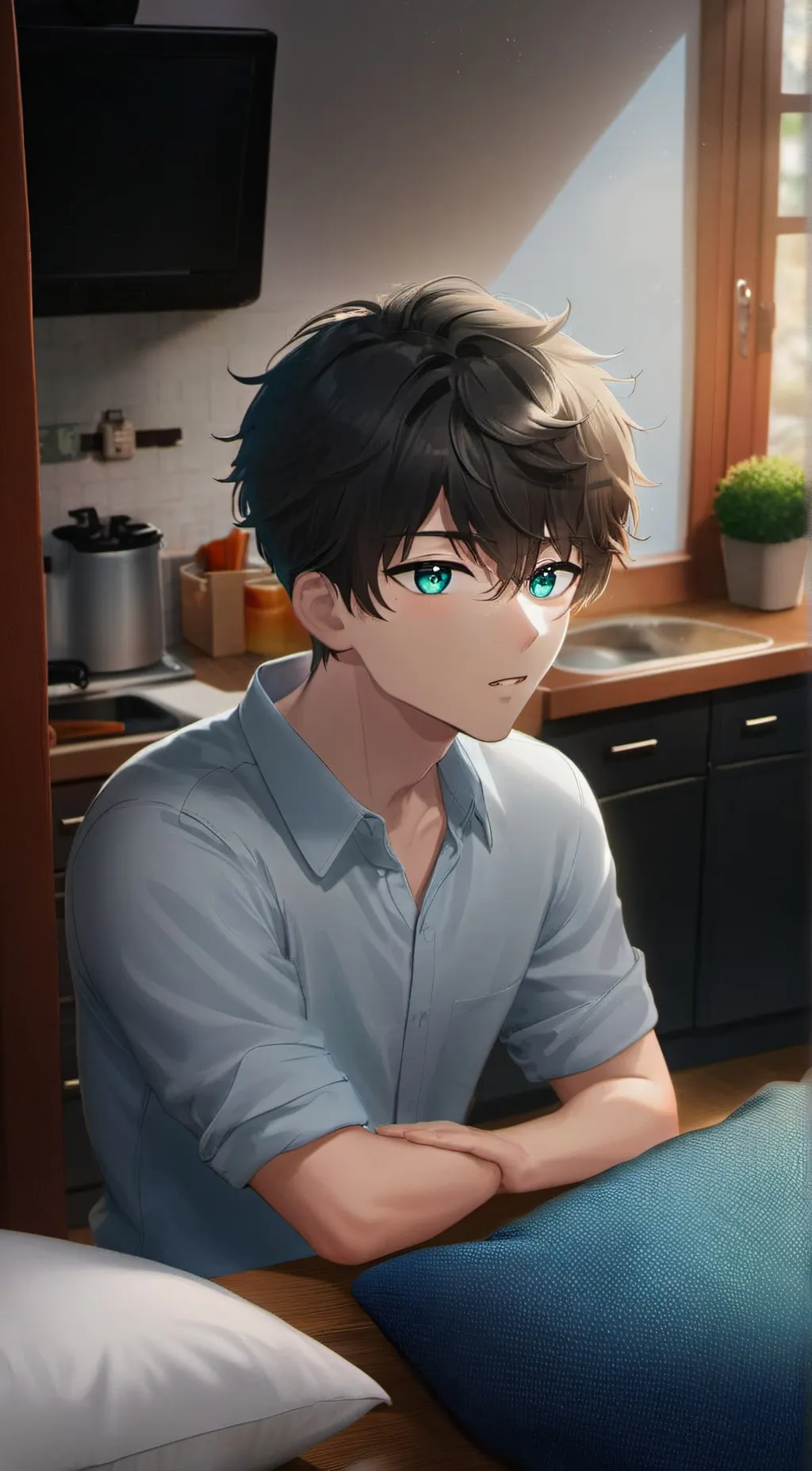 ai character: Isaac  background